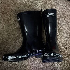 Juicy Couture Glossy Black Boots